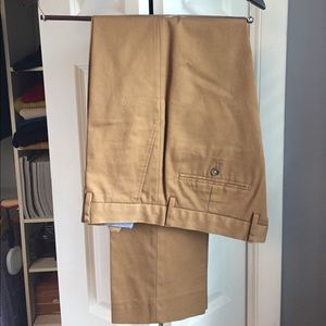 J crew camel cotton pants