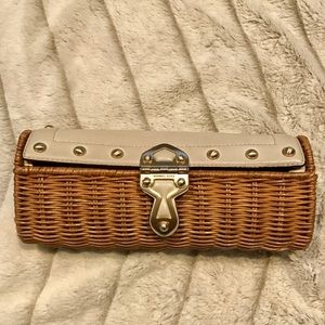 Authentic Michael Kors basket clutch