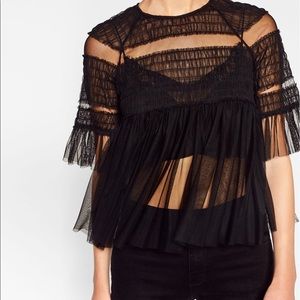 Zara Tulle Top