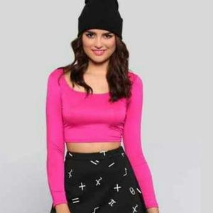 Gypsey Warrior Hot Pink Crop Top Gypsey Warrior Hot Pink Crop Top