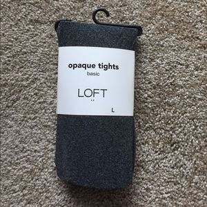 LOFT grey opaque tights
