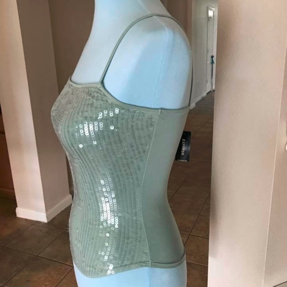 NWT Express sequin tank top FIRM PRICE - Picture 2 of 4