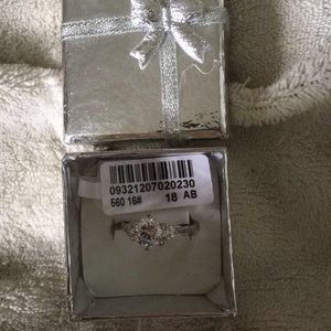 Sterling Silver Engagement Ring