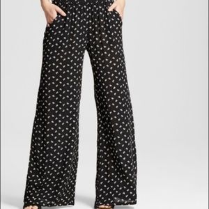 Black and white palazzo pants