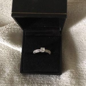 Sterling Silver Engagement Ring