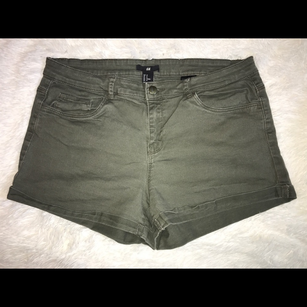 Forest Green Shorts From H&M