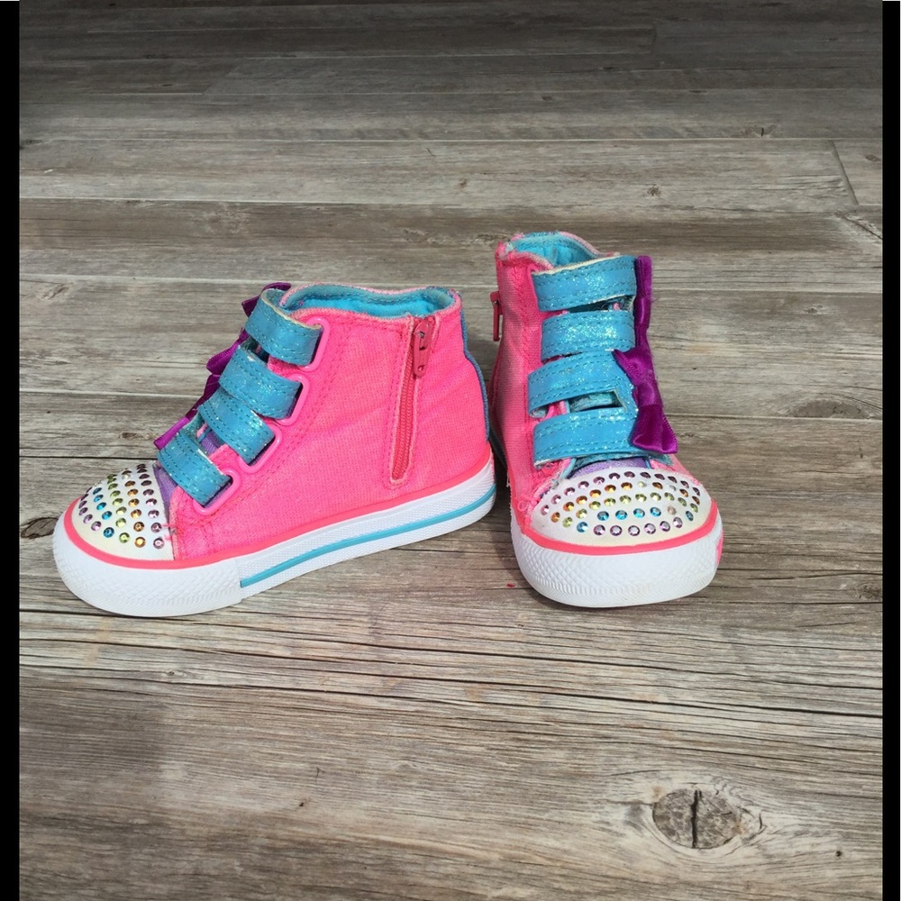 Sketchers light up twinkle toe high tops