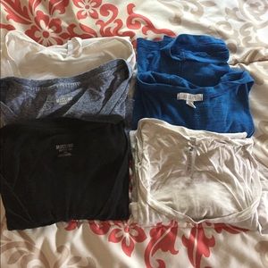 Plain V neck tees