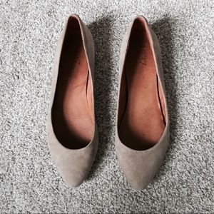 Madewell Sidewalk Skimmer Flats Beige