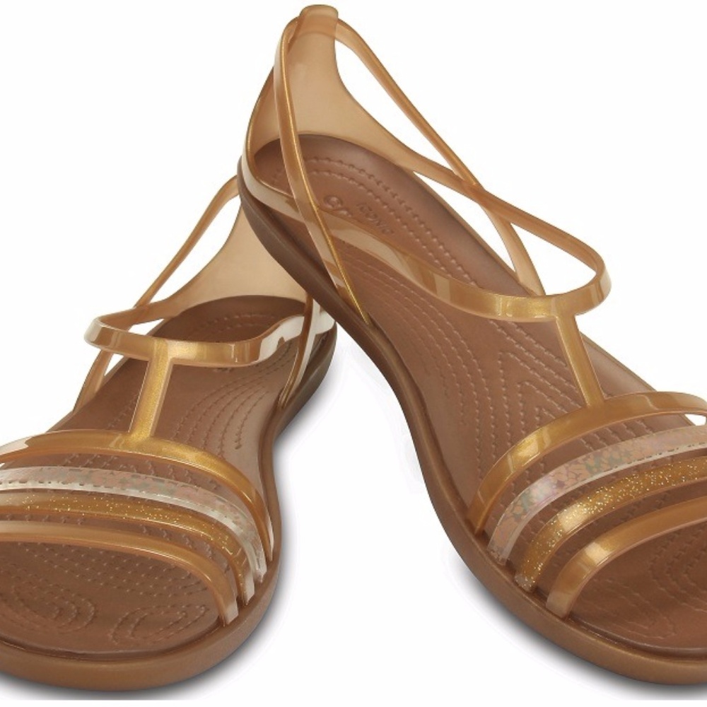 Crocs Bronze Isabella Sandal Size 8