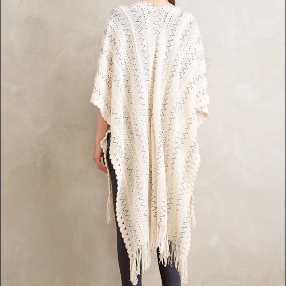 Anthropologie Beaded Fringe Wrap - Picture 3 of 6