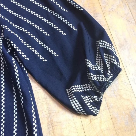 Anthropologie Everly Navy Blue Blouse - Picture 3 of 8