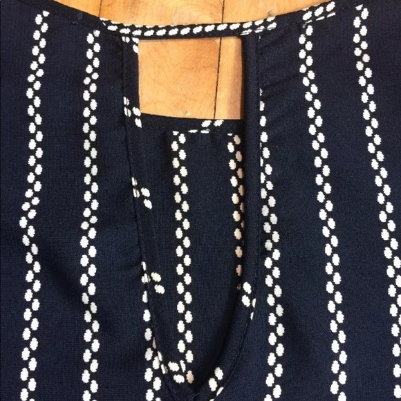 Anthropologie Everly Navy Blue Blouse - Picture 5 of 8