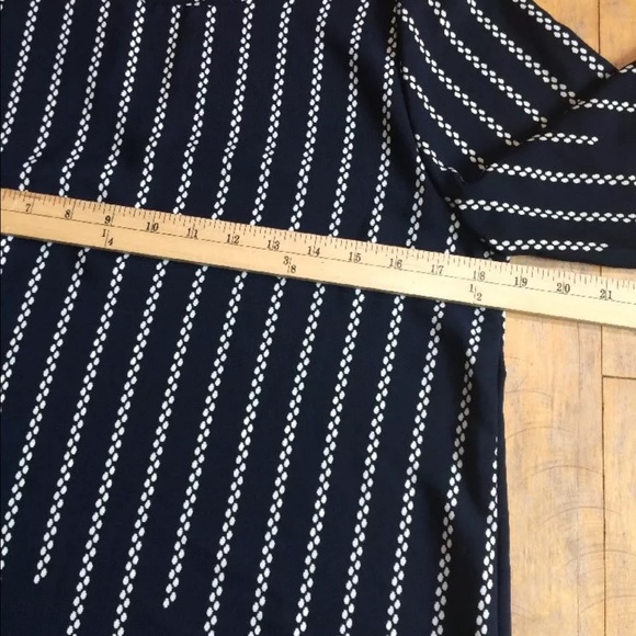 Anthropologie Everly Navy Blue Blouse - Picture 6 of 8