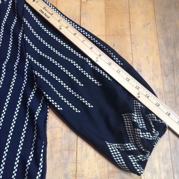 Anthropologie Everly Navy Blue Blouse - Picture 8 of 8