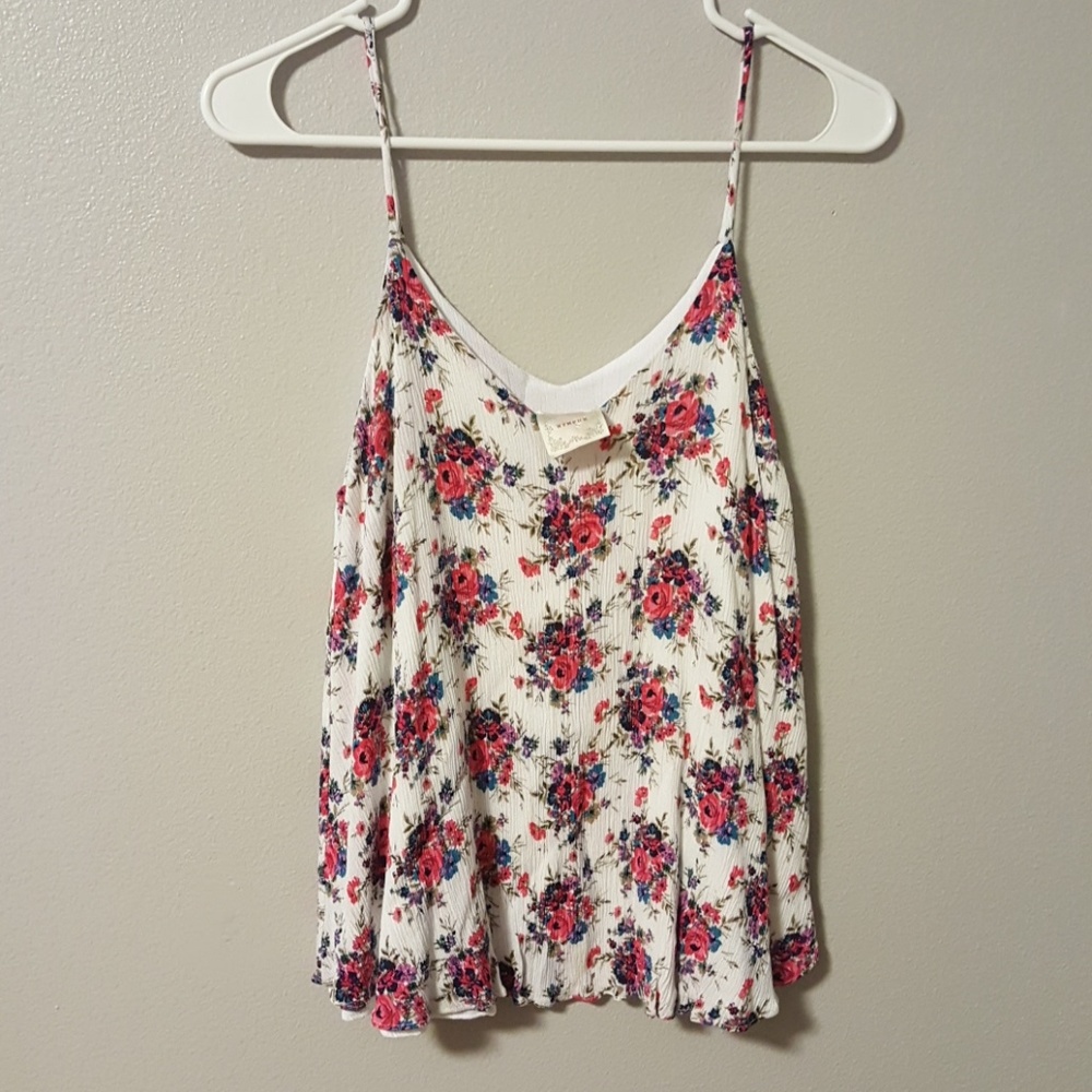 Floral flowy tank
