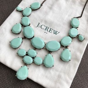 J. Crew Mint Jewel Statement Necklace J. Crew Mint Jewel Statement Necklace