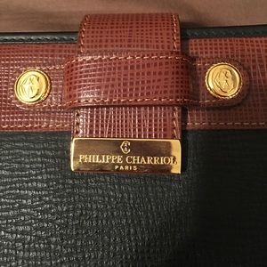 Dark green/brown Philippe Charriol shoulder bag