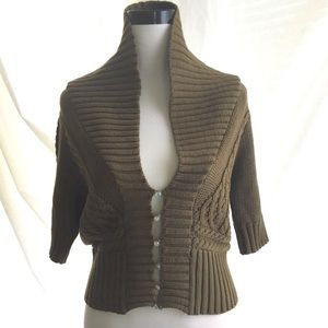 Free People Khaki cardigan