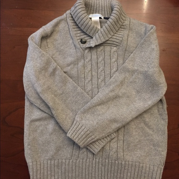 Cable knit shawl collar sweater - Picture 2 of 6