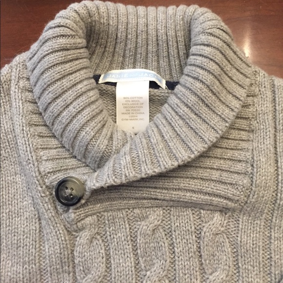 Cable knit shawl collar sweater - Picture 3 of 6