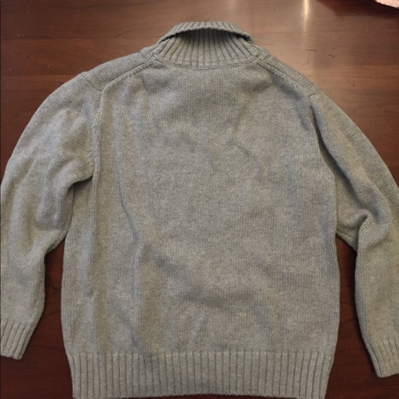 Cable knit shawl collar sweater - Picture 5 of 6