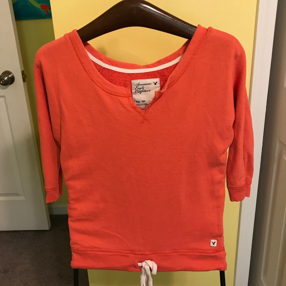 Orange American Eagle sweatshirt