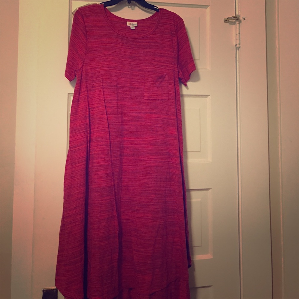 EUC Heathered Pink Carly L by LuLaRoe