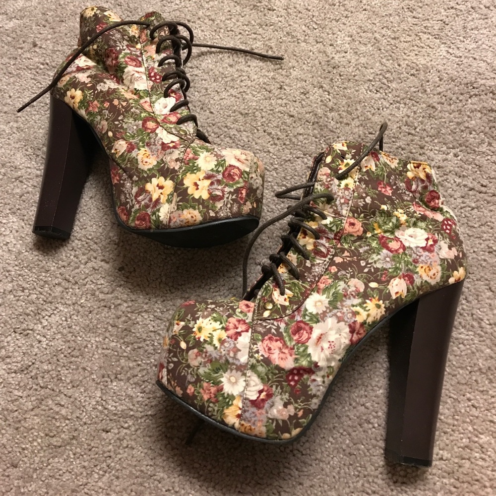 Garden Printed Platform Boots