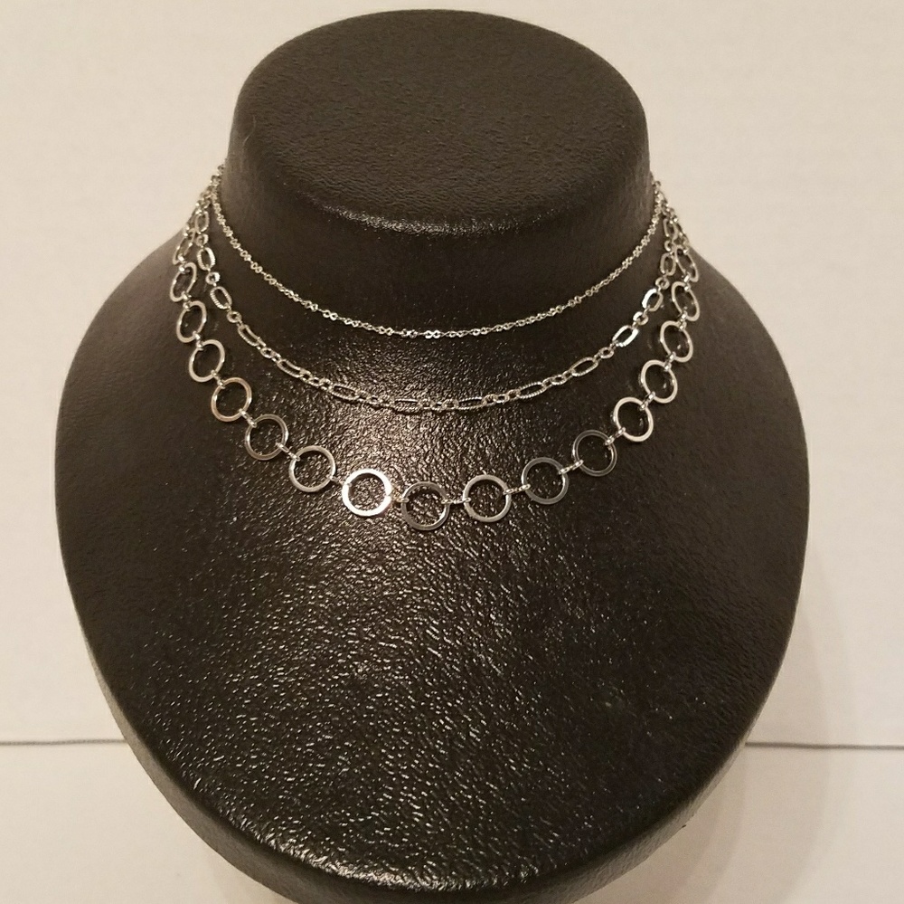 Steve Madden 3 Chain Choker set