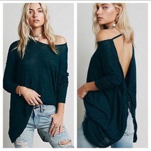 Free People Open Back Sweater Free People Open Back Sweater