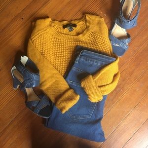 Forever 21 Mustard Sweater