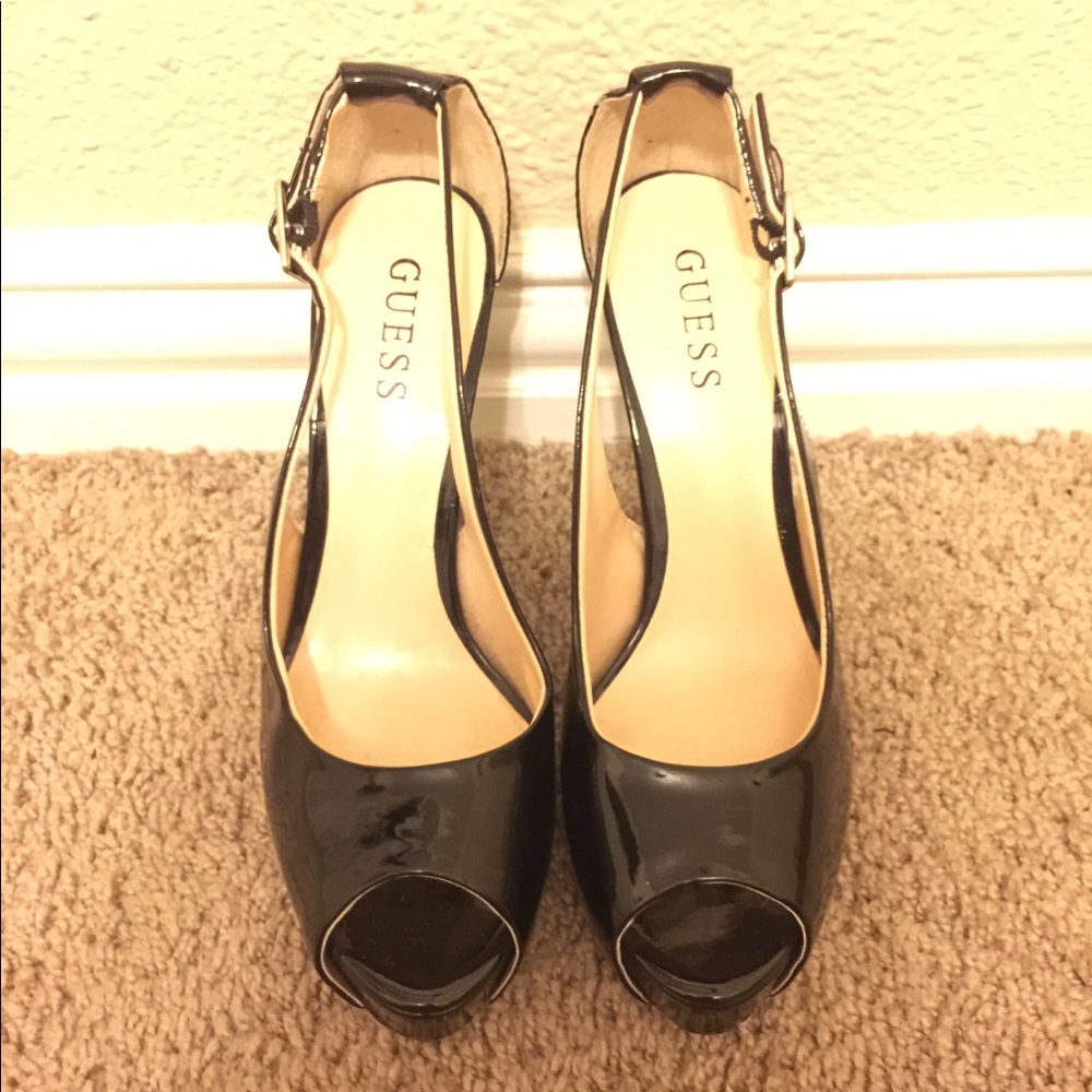 Guess black high heels