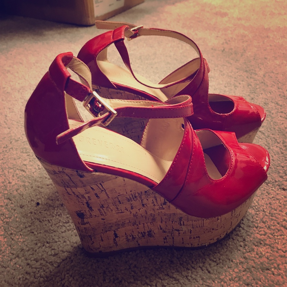 Red/Cork Heels