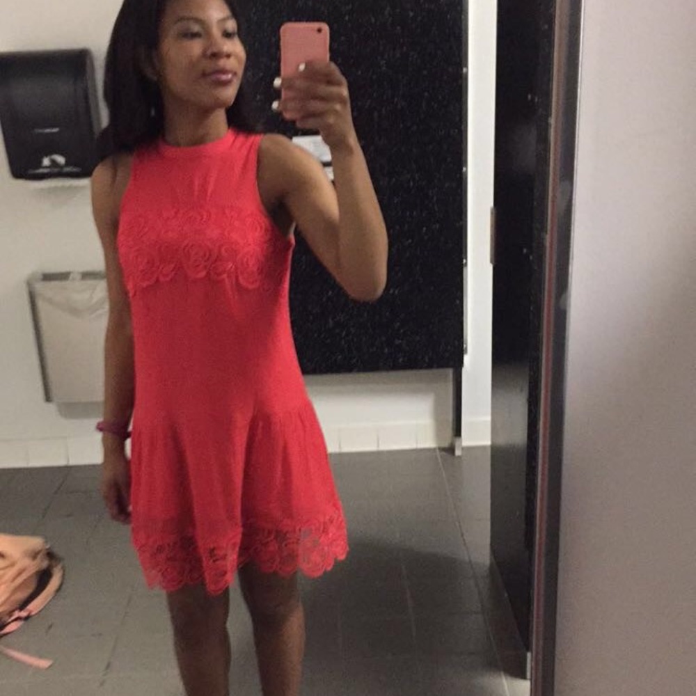 Peach dress