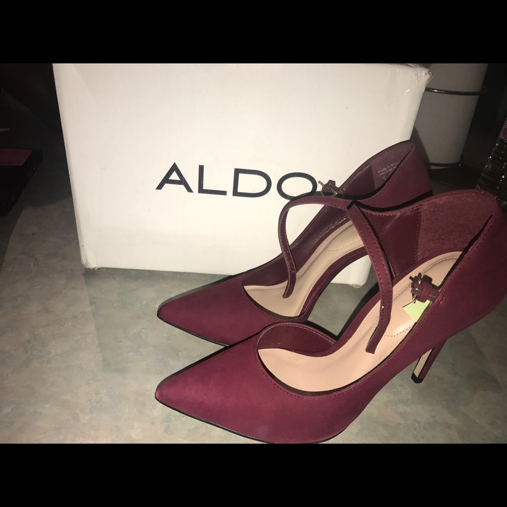 Aldo Red Wine Heels