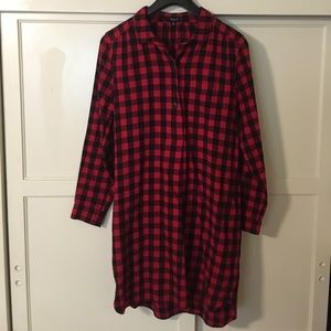 MADEWELL Women's Latitude Shirtdress Flannel