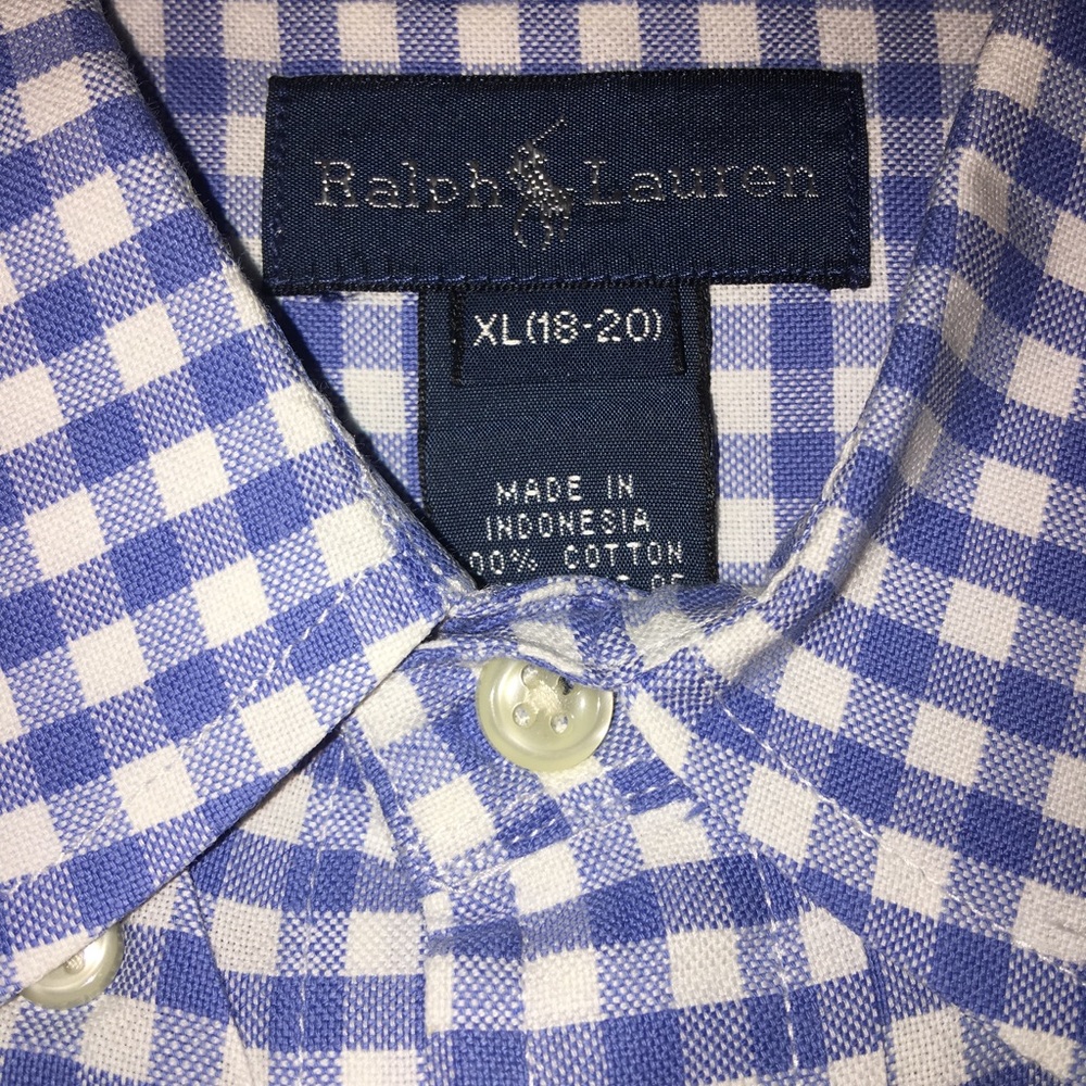 Boys XL (18-20) Ralph Lauren Cotton Button Down