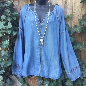 Gap Denim Blouse Size M