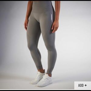 Gymshark seamless leggings grey: long size small