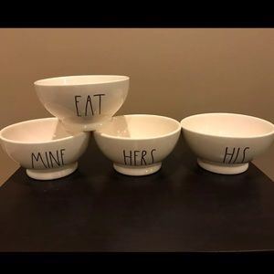 Rae Dunn His, Hers, Mine, Eat Bowl Set