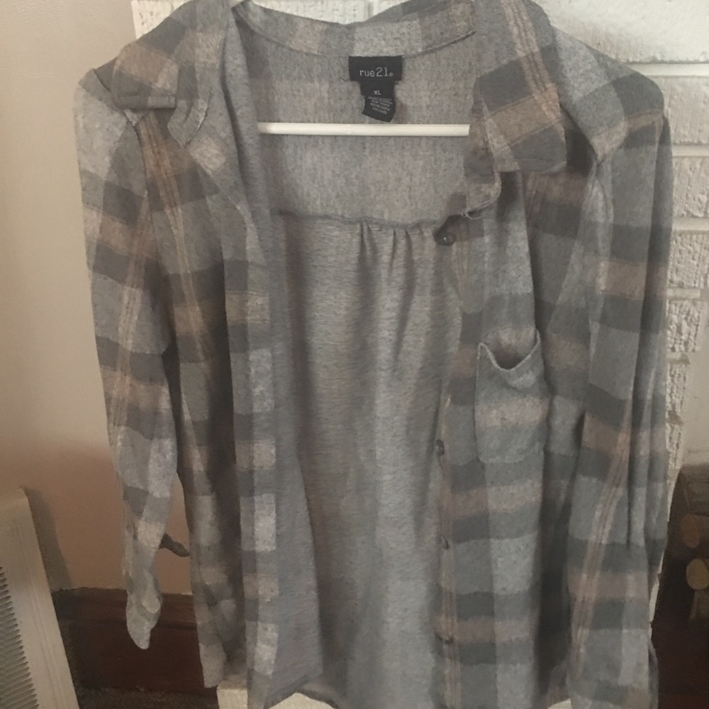 Gray Rue 21 soft flannel