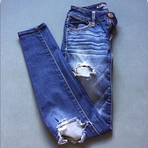 AE Ripped Short Jeggings