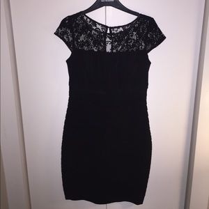 Black lace dress
