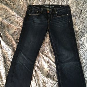 AE dark wash skinny  jeans