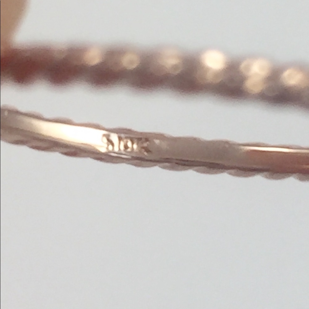 10kt rose gold beaded band 1.25 mm - Picture 6 of 7