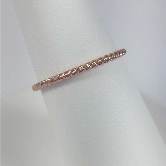 10kt rose gold beaded band 1.25 mm - Picture 3 of 7