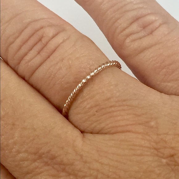10kt rose gold beaded band 1.25 mm - Picture 5 of 7