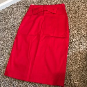 Forever 21 Red Pencil Skirt Forever 21 Red Pencil Skirt