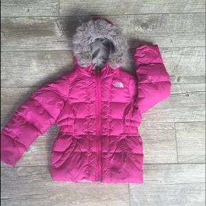 Faux fur hooded children Northface